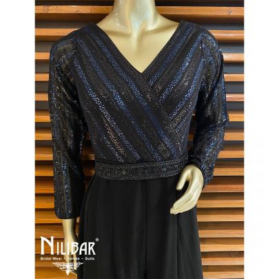Jade Black Georgette Jumpsuit
