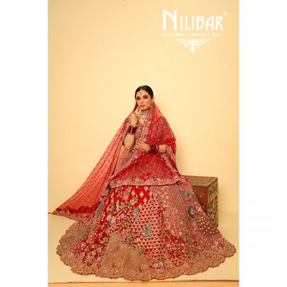 Red Silk Bridal Lehenga
