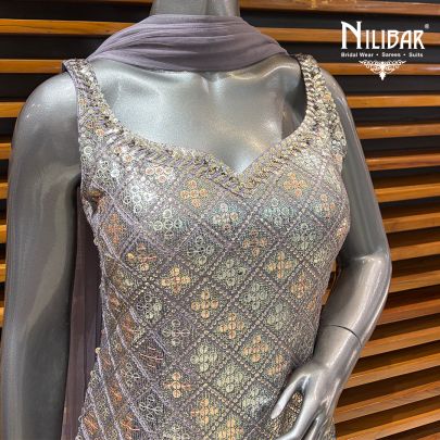 Lilac Georgette Garara Suit