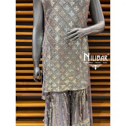 Lilac Georgette Garara Suit