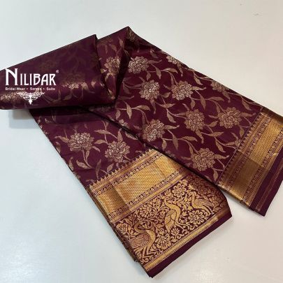 Wine Silk Traditional Saree