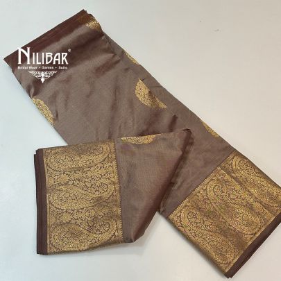 Light Brown Silk Traditional Saree