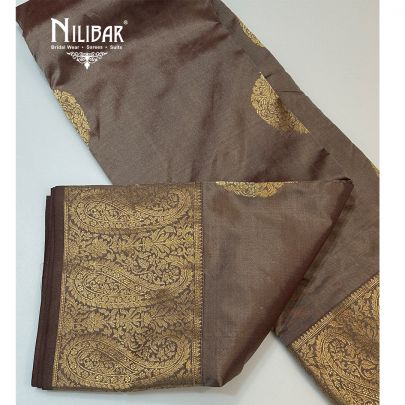 Light Brown Silk Traditional Saree