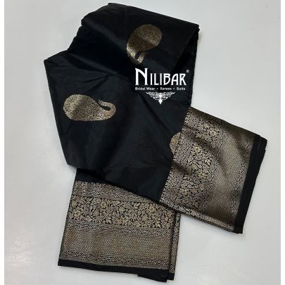Black Silk Traditional Saree