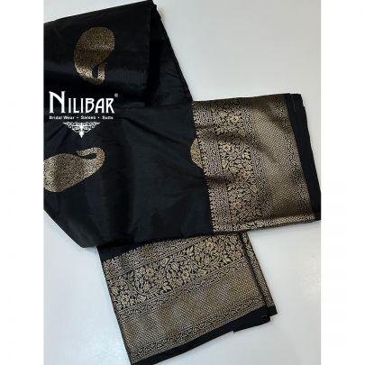 Black Silk Traditional Saree
