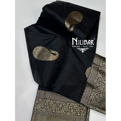 Black Silk Traditional Saree