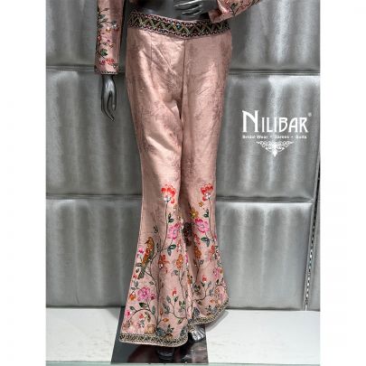 Pink Silk Floral Co-ord Set
