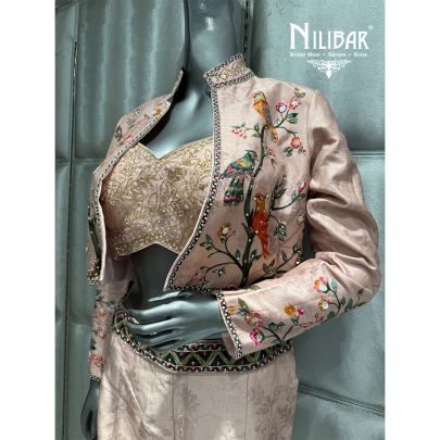 Pink Silk Floral Co-ord Set