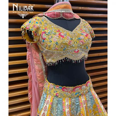 Yellow Silk Lehenga