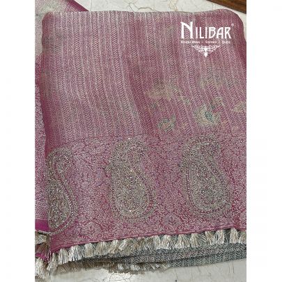 Pink Silk Unstitched Suit