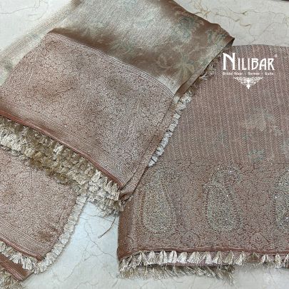 Copper Silk Unstitched Suit