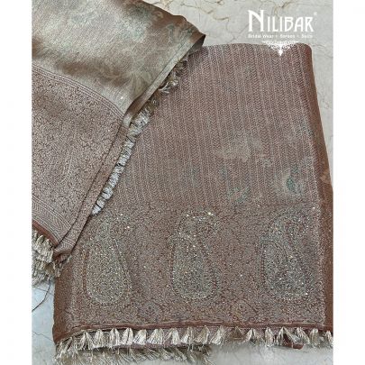 Copper Silk Unstitched Suit