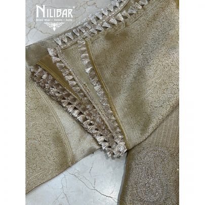 Yellow Silk Unstitched Suit