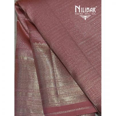 Rose Pink Pure Silk Saree