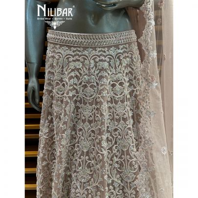 Pastel Pink Net Lehenga