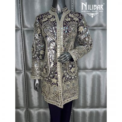 Purple Organza Suit