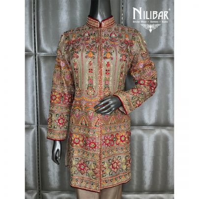 Beige Organza Suit