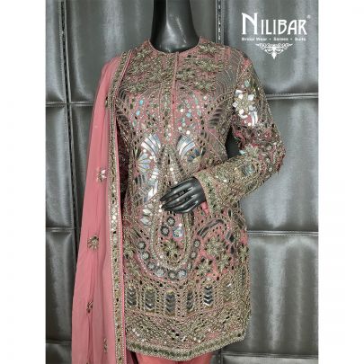Pink Organza Suit