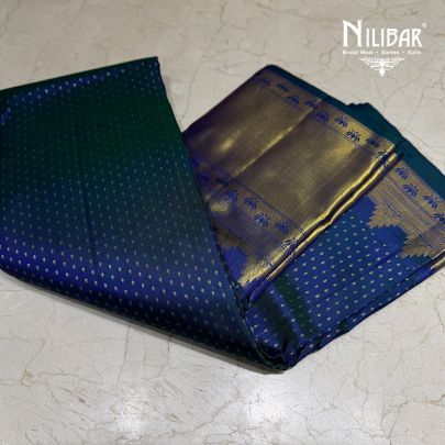 Moon Blue Pure Silk Saree