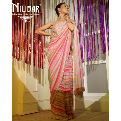 Multi Colour Georgette Saree