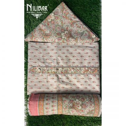Latte  Cotton Unstitched Suit