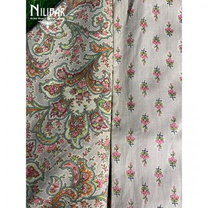 Latte  Cotton Unstitched Suit