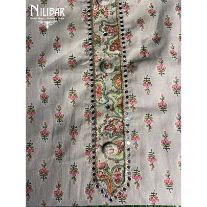 Latte  Cotton Unstitched Suit