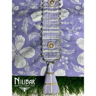 Lilac Cotton Unstitched Suit