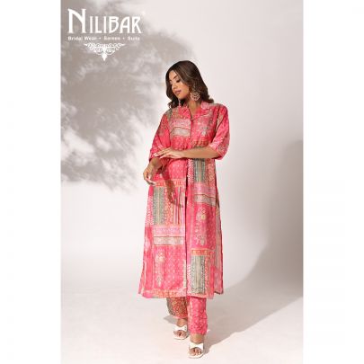 Pink Crepe Co-ord Set