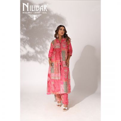 Pink Crepe Co-ord Set