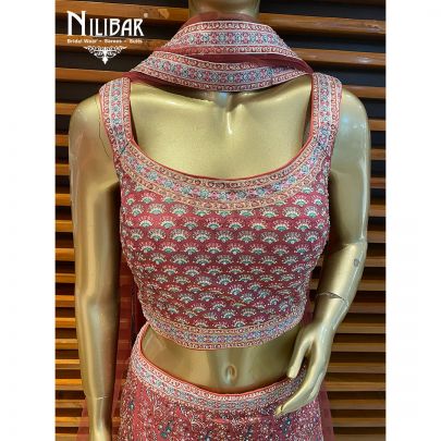 Sweet pink Silk and Net Lehenga