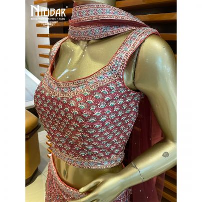 Sweet pink Silk and Net Lehenga