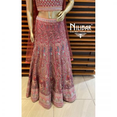 Sweet pink Silk and Net Lehenga