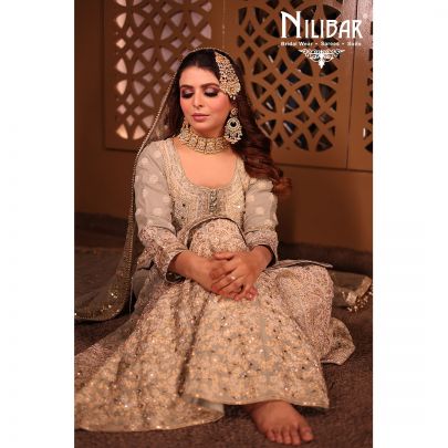 Moss Green Silk Garara Suit