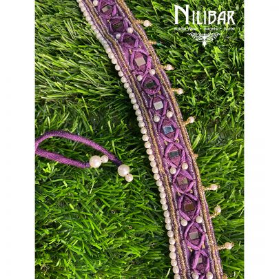 Purple Silk Belt