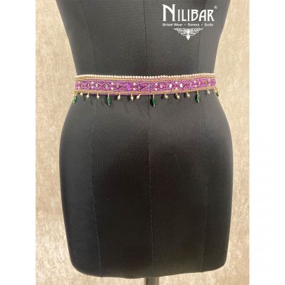 Purple Silk Belt