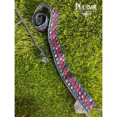 Peacock Blue Silk Belt