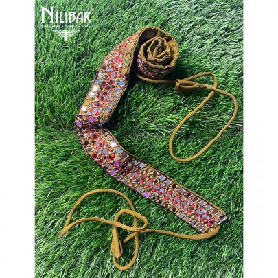 Mehandi Green Silk Belt