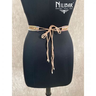 Light Peach Silk Belt