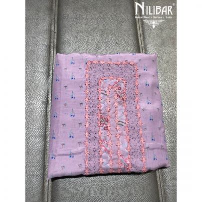 Lilac Muslin Unstitched Suit 