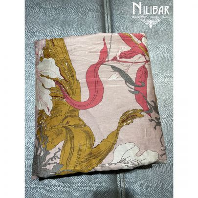 Pink Cotton Unstitched Suit