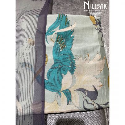 Blue Cotton Unstitched Suit
