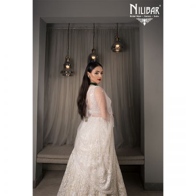 White Net Lehenga