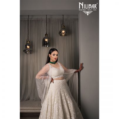 White Net Lehenga
