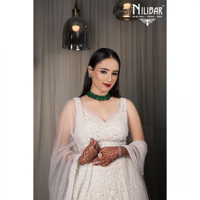 White Net Lehenga