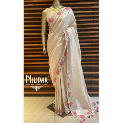Tan Gold Silk Saree