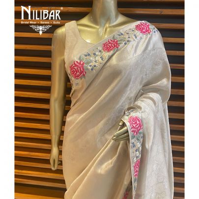 Tan Gold Silk Saree
