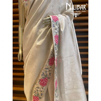 Tan Gold Silk Saree