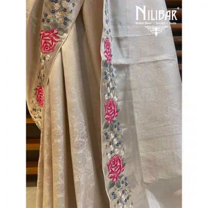 Tan Gold Silk Saree
