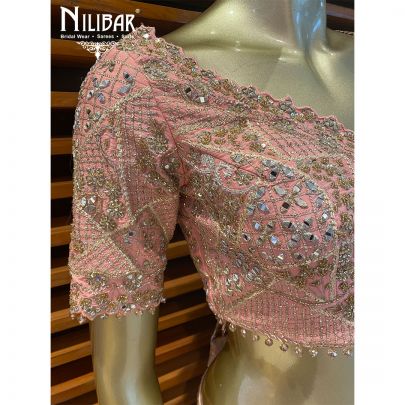 Light Pink Silk Lehenga